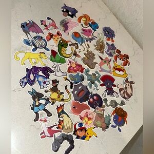 Colorful Pokémon stickers